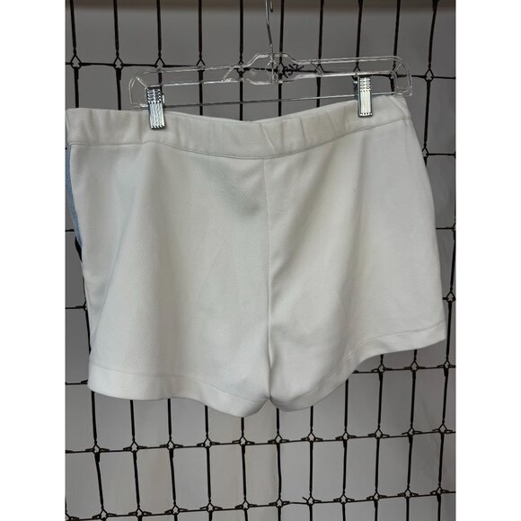 Vintage 80s TES Tennis Shorts Mens White With Blue & Black Accents - Picture 12 of 16